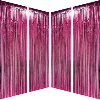 Cortinas com franjas metálicas JUICY MOOM Burgundy Bachelorette Party