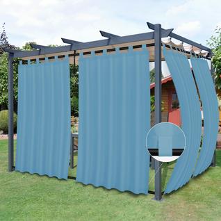 Cortinas de pátio externas, fáceis de usar, removíveis, Tab Top 2