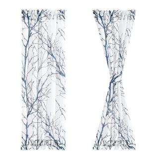 Cortinas de porta francesas FMFUNCTEX Sideight Sheer 183x61cm 2 painéis