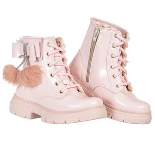 Coturno Bota Infantil Feminina Menina Laço Moda Inverno Moderna