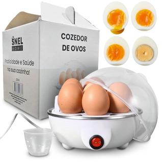 Cozedor de Ovos Elétrico 7 Ovos Snel Home 220V  Máquina de Cozinhar a Vapor Compacta, Rápi