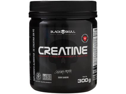Creatina Mono-hidratada Black Skull em Pó 300g sem Sabor