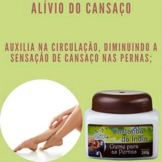 creme castanha da índia para penas cansadas e com varizes ação hidratante