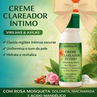 Creme Clareador Íntimo Virilha e Axilas  com Niacinamida e Àcido MAndélico