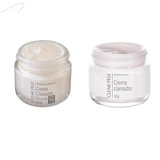 Creme Clareador Rosto Kit Noite e Dia Melasma Espinha Mancha de Sol Sardas Manchas Faciais