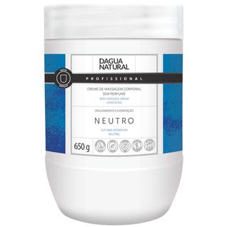 Creme De Massagem Corporal Dagua Natural Neutro 650g Sem Perfume Hidratação