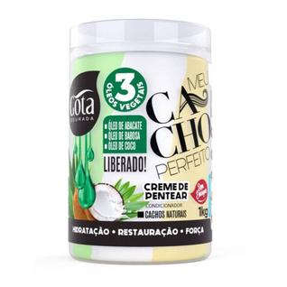 Creme De Pentear 3 Em 1 Meu Cacho Perfeito Gota Dourada 1kg