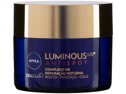 Creme Hidratante Facial Nivea Complexo de Reparação Noturna Luminous 630 Antispot Ácido Hi
