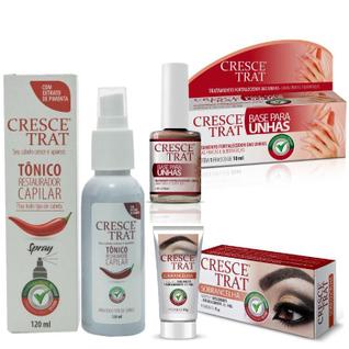 Crescetrat Tônico e Leave in Anti Queda para Crescimento Capilar / Para Homens e Mulheres 