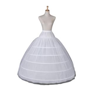 Crinolina 6 Aros Saia Anágua para Vestido de Noiva Longo -