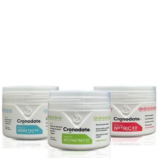 Cronodate Vloss Mascaras Nutrição Hidratação & Reconstrução 3x Mask P/ Cronograma Capilar