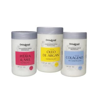Cronograma Capilar Onixx Brasil 1kg Cada Profissional Completo