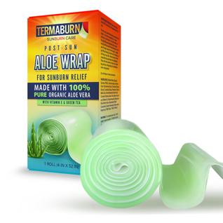 Cuidado pós-sol em gel hidratante para alívio de queimaduras solares Aloe Wrap TermaBurn