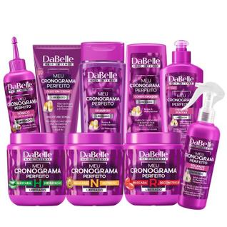 Dabelle Hidratação Nutrição Reconstrução Meu Cronograma Perfeito + Óleo em Creme Leave-in 