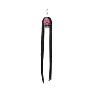 Decoração Suspensa De Esqueleto Feminino Fantasma Com Olhos Luminosos E Cabelos Longos, Ad