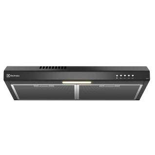 Depurador de Ar Electrolux 60cm Preto Alto Poder de Sucção, Luz LED e Filtragem Dupla (DE6