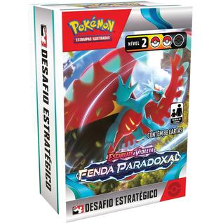 Desafio Estratégico Pokémon Escarlate e Violeta Fenda Paradoxal Copag Cards Cartas Booster
