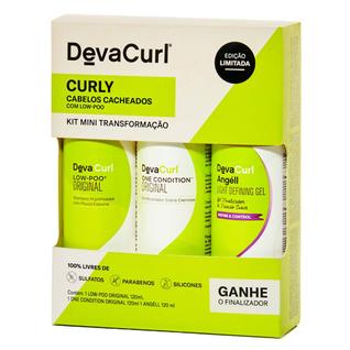 Deva Curl Low Poo Kit - Shampoo + Condicionador + Gel