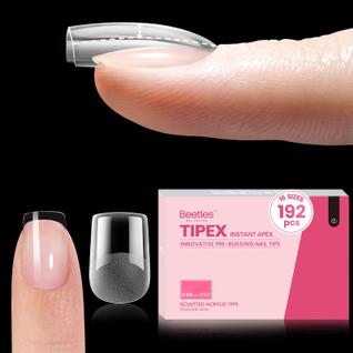 Dicas de unhas Beetles Tipex Instant Apex Extra Short Squoval