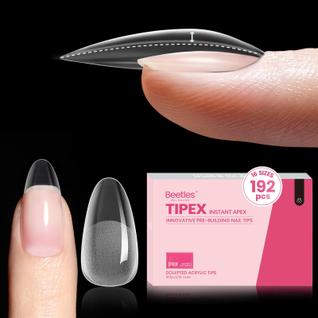 Dicas de unhas Beetles Tipex Instant Apex Medium Oval Ammond