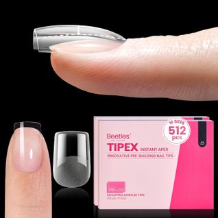 Dicas de unhas Beetles TIPEX Instant Apex Squoval XS Short x512