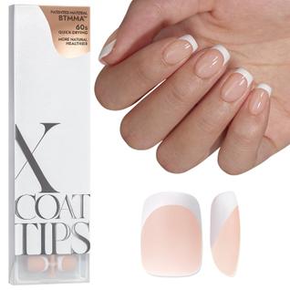 Dicas de unhas de gel macio BtartboxNails Extra Short Square French