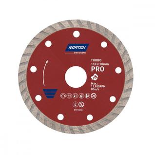 Disco Diamantado Norton Econ Turbo Seco Agua  110Mm 70184624362