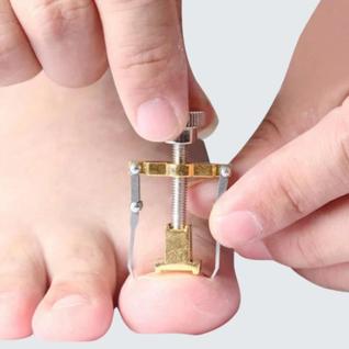 Dispositivo de Elevação de Canto de Unha Ferramenta de Metal Prateada e Dourada para Pedic