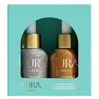 Duo Óleos Multifenomenal Aura Beauty Afrodite Garden Kit - Golden Hour + Silver Moon