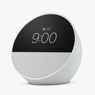 Echo Spot (2024) com Alexa, Despertador Inteligente com Som Vibrante E Alexa, Branca