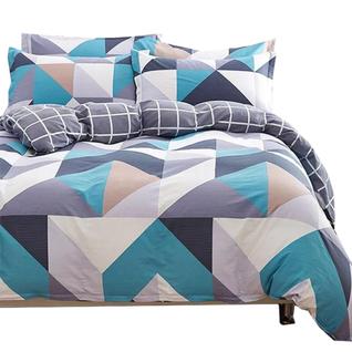 Edredom dupla face casal queen 2,20 x 2,00 - grosso - estampas variadas - geometrico / flo