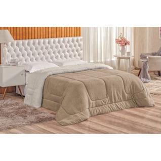 Edredom Sherpa Cobertor Manta Coberdrom - CASAL QUEEN - Dupla Face Pele de Carneiro SUPER 