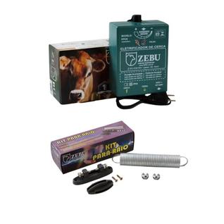 Eletrificador Cerca Elétrica Pequenas Propriedades 4.500m PPCR Bivolt + Kit Para-raios - Z
