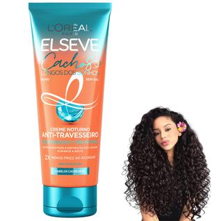 Elseve Creme Noturno Cachos Longos dos Sonhos 200g Loreal Paris Anti Travesseiro Pentear S