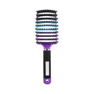 Escova De Cabelo Anti-Estática Com Cerdas De Nylon Para Desembaraçar Cabelos Cacheados E M