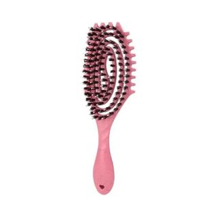 Escova De Cabelo Cacheado Profissional Com Cerdas De Javali Para Desembaraçar E Modelar Pe