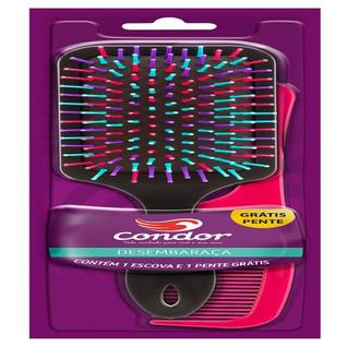 Escova de cabelo condor raquete gratis pente