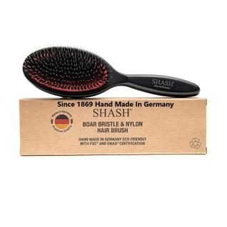 Escova de cabelo SHASH de nylon e 100% de cerdas de javali cortadas pela primeira vez