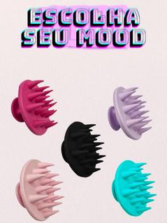 Escova Massageadora para Couro Cabeludo - Silicone