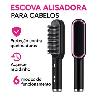 Escova Secadora 110V/220V Para Cabelo Cacheado
