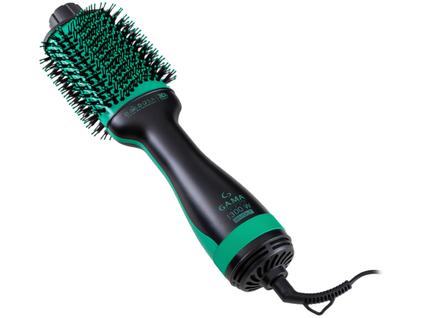 Escova Secadora GA.MA ITALY Babosa Brush 3D 1300W Preto/Verde Bivolt