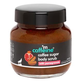 Esfoliante corporal com cafeína, café, açúcar com romã, 260 ml