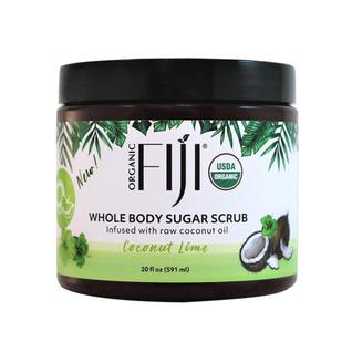 Esfoliante corporal com óleo de coco orgânico de Fiji 590 ml de limão de coco