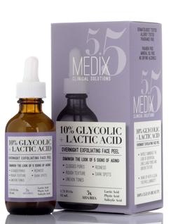 Esfoliante facial Serum Medix com 10% de ácido glicólico 50 ml