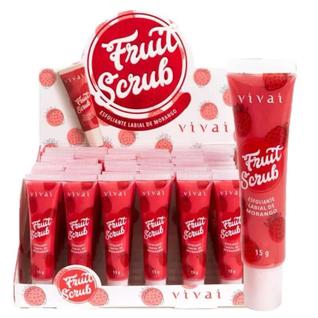 Esfoliante Lábial De Morango Fruit Scrub Vivai
