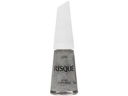 Esmalte Risqué Cor As Mil Purpurinas Glitter com 8ml