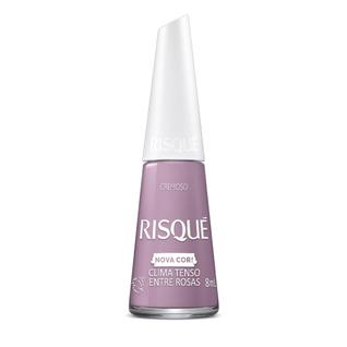 Esmalte Risqué Cremoso Clima Tenso Entre Rosas