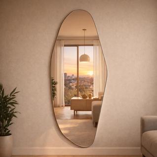 Espelho 150X40cm Corpo Inteiro Decorativo Para Quarto Banheiro Sala Closet  Formatos Orgân