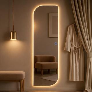 Espelho Lopazzi com LED Touch Bivolt  3 Cores Quente Neutra Fria Grande 150x40cm Corpo Int