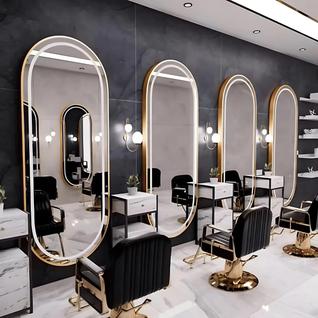 Espelho Lopazzi Oval Corpo Inteiro 170X70 com LED 3 Intensidades Jateado Lopazzi Quarto Sa